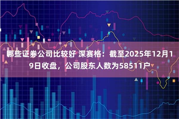 哪些证券公司比较好 深赛格：截至2025年12月19日收盘，公司股东人数为58511户