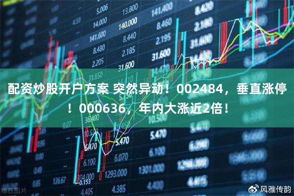 配资炒股开户方案 突然异动!002484,垂直涨停!000636,年内大涨近2倍!